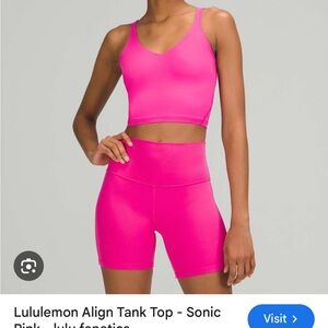 lululemon athletica Sonic Pink align tank